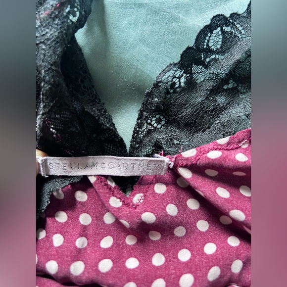 Stella McCartney Polka Dot Lace Trim Romper - Picture 3 of 3